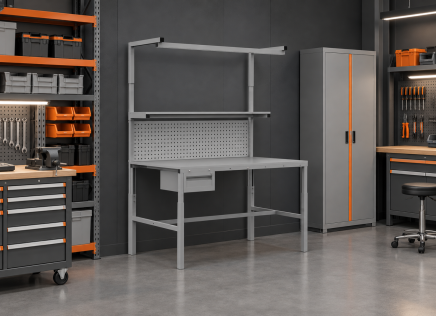 Table réglable en hauteur Enprag SPEX, 1500 × 900 mm - 2