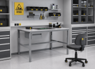 Table antistatique réglable en hauteur Enprag SPESD, 1500 × 900 mm - 2