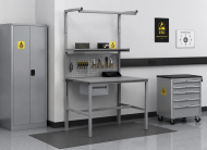 Table antistatique réglable en hauteur Enprag SPEXESD, 1800 × 900 mm - 2
