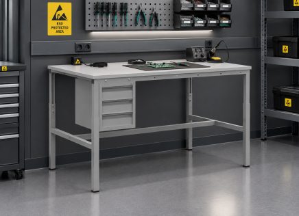Table antistatique Enprag SPESD, profondeur 700 mm (4 modèles) - 2