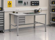 Table antistatique réglable en hauteur Enprag SPESD, 1500 × 700 mm - 2