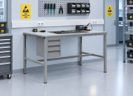 Table antistatique réglable en hauteur Enprag SPESD, 1800 × 700 mm - 2