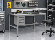Table antistatique réglable en hauteur Enprag SPESD, 1800 × 900 mm - 2