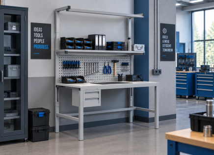 Table antistatique réglable en hauteur Enprag SPEXESD, 1500 × 900 mm - 2