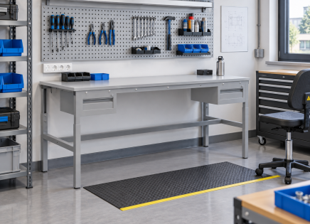 Table antistatique réglable en hauteur Enprag SPESD, 1800 × 900 mm - 2
