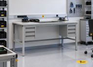 Table antistatique réglable en hauteur Enprag SPESD, 1800 × 900 mm - 2