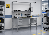 Table antistatique réglable en hauteur Enprag SPEXESD, 1800 × 900 mm - 2