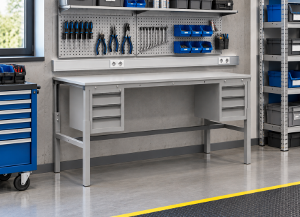 Table réglable en hauteur Enprag SP, 1800 × 700 mm - 2