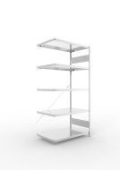 Crémaillère portuaire 224023 Clip S3 galvanisé, profondeur 600 mm