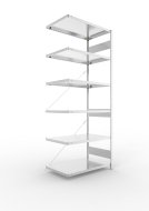 Crémaillère portuaire 224047 Clip S3 galvanisé, profondeur 600 mm