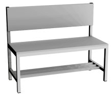 Banc de vestiaire LAV 10O - largeur 1000 mm