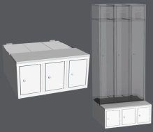 Caisson pour armoire LBX 23A - 750 mm
