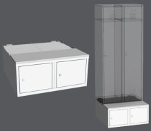 Caisson pour armoire LBX 42A - 800 mm