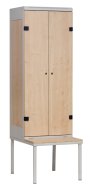 Armoire 2 portes avec banc