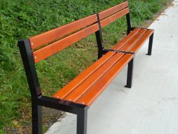 Banc double en métal ZLÍN 2