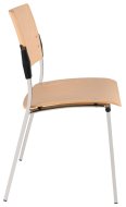 Chaise de conférence Carrée en bois