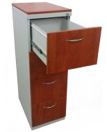 Classeur en métal avec façades en bois REG 44 Lamino