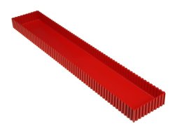 Boîte en plastique type 2114 (35 x 102 x 602 mm)