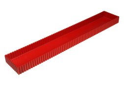 Boîte en plastique type 2139 (35 x 602 x 102 mm)