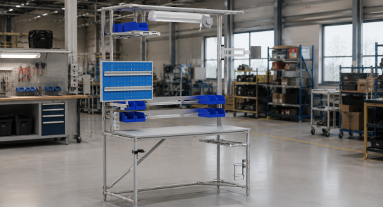 Tables de montage et postes de travail complets