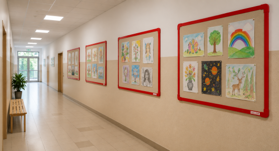 Tableaux d'affichage, vitrines