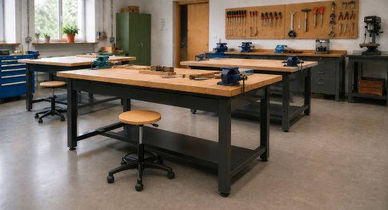 Chaises fixes et pivotantes