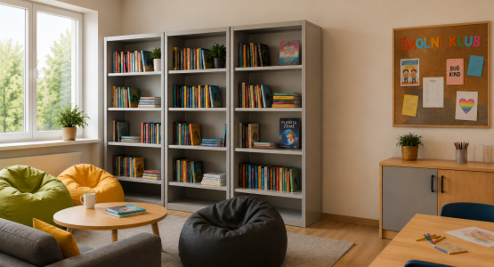 Armoires ouvertes, bibliothèques