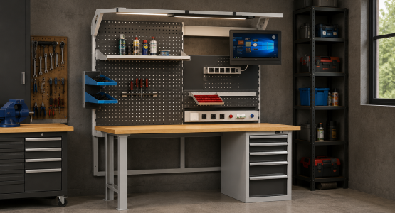 Supports pour tables de travail