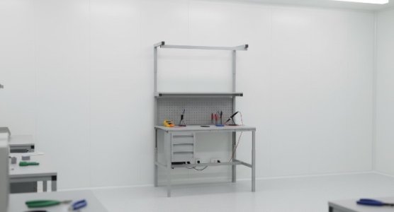 Tables antistatiques avec superstructure